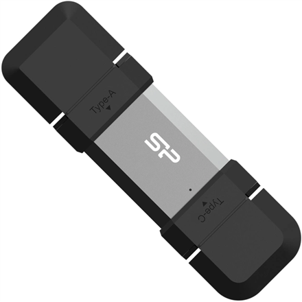 USB raktas Silicon Power Dual USB Drive Mobile C51 128GB USB Type-A and USB Type-C Silver