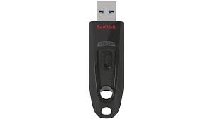 USB raktas SANDISK 128GB Ultra USB 3.0, juodas SDCZ48-128G-U46-U46