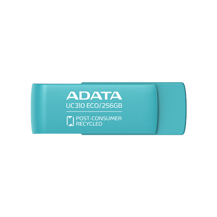 USB raktas ADATA UC310 ECO,USB 3.2 Gen 1,256GB,green