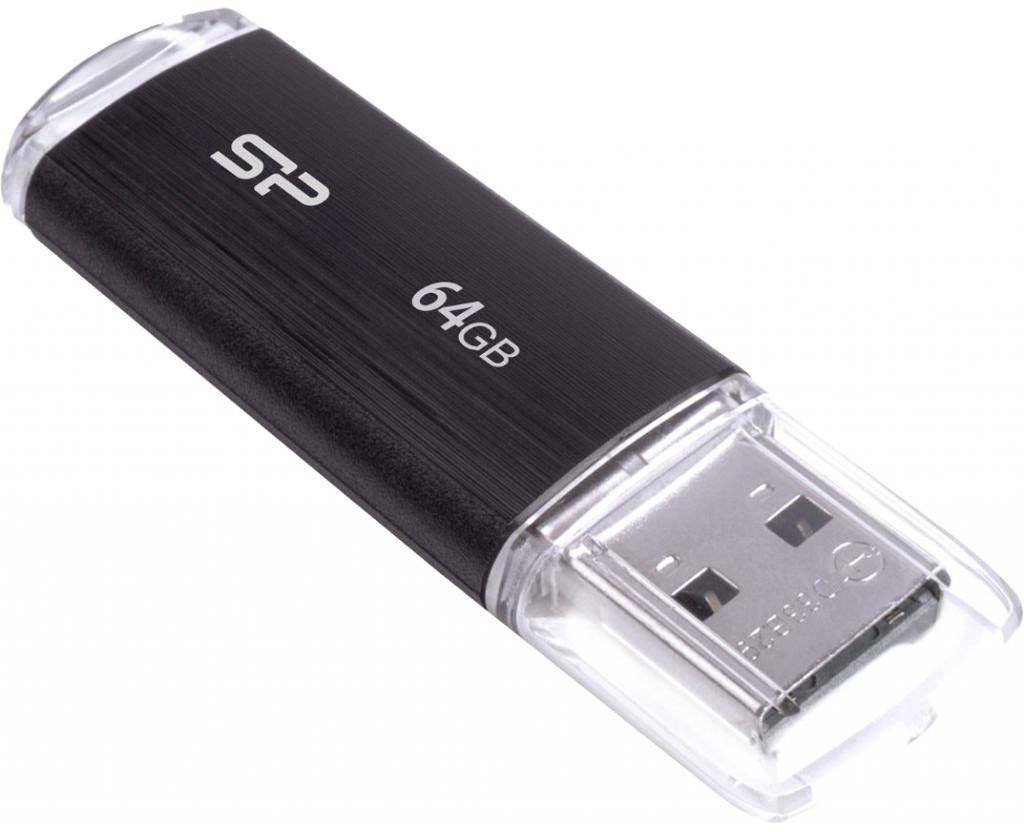 Silicon Power flash drive 64GB Ultima U02, black