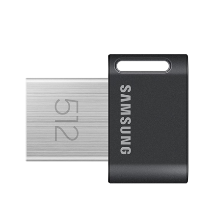 USB raktas Samsung  FIT Plus  MUF-512AB/APC  512 GB  USB 3.2 Gen 1  Gray