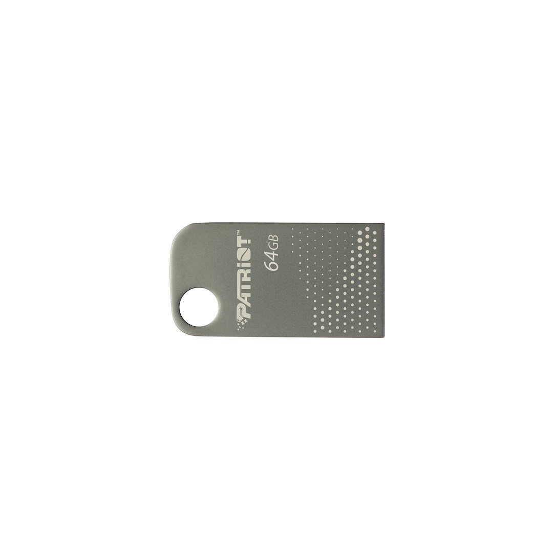 USB raktas Patriot FLASHDRIVE Tab300 64GB USB 3.2 120MB/s, mini, aliuminis, sidabrinė