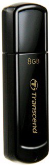 USB raktas TRANSCEND Classic JF350 8GB Juodas