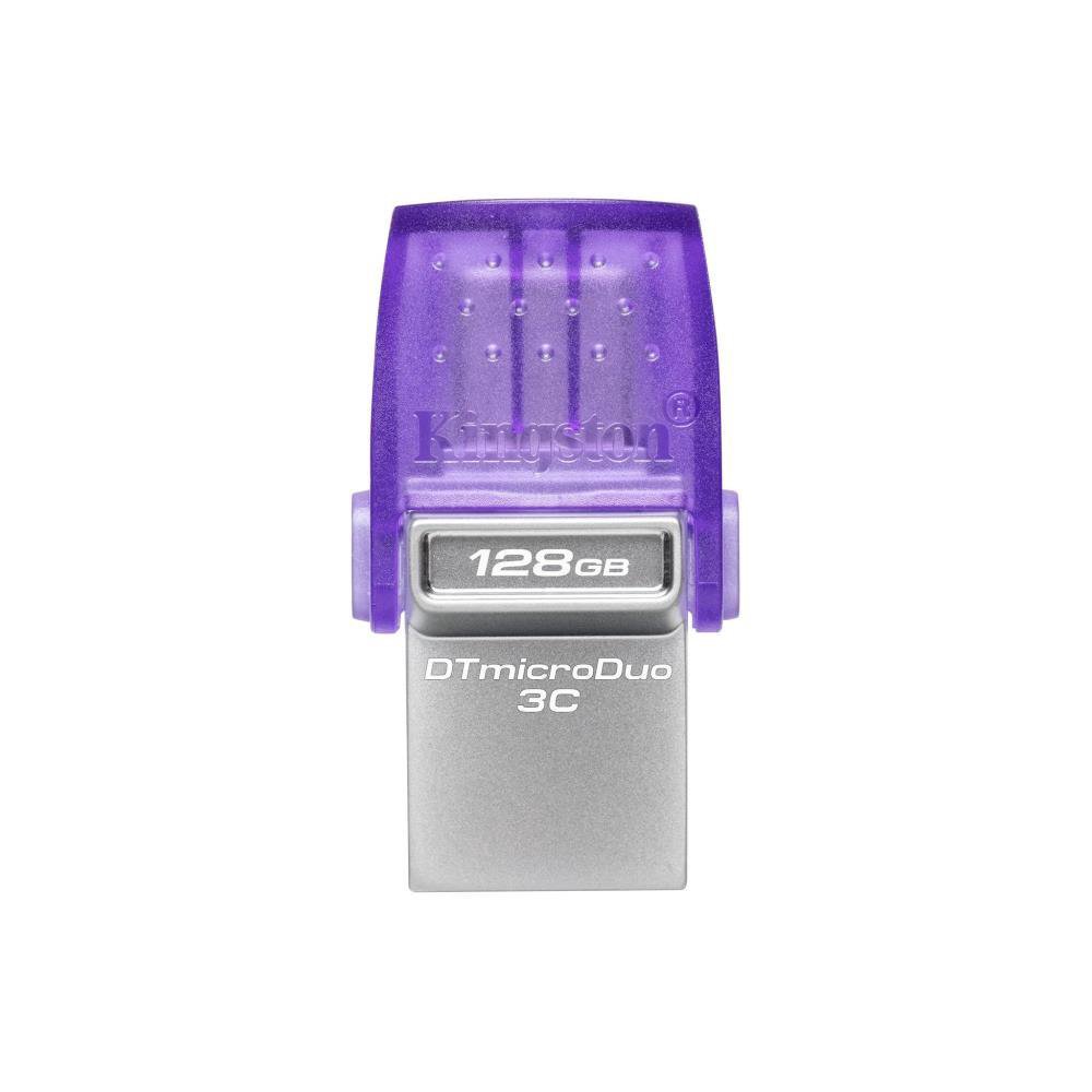 USB raktas KINGSTON DataTraveler DT Micro Duo 3C 128GB,USB Type-C and Type-A,Purple