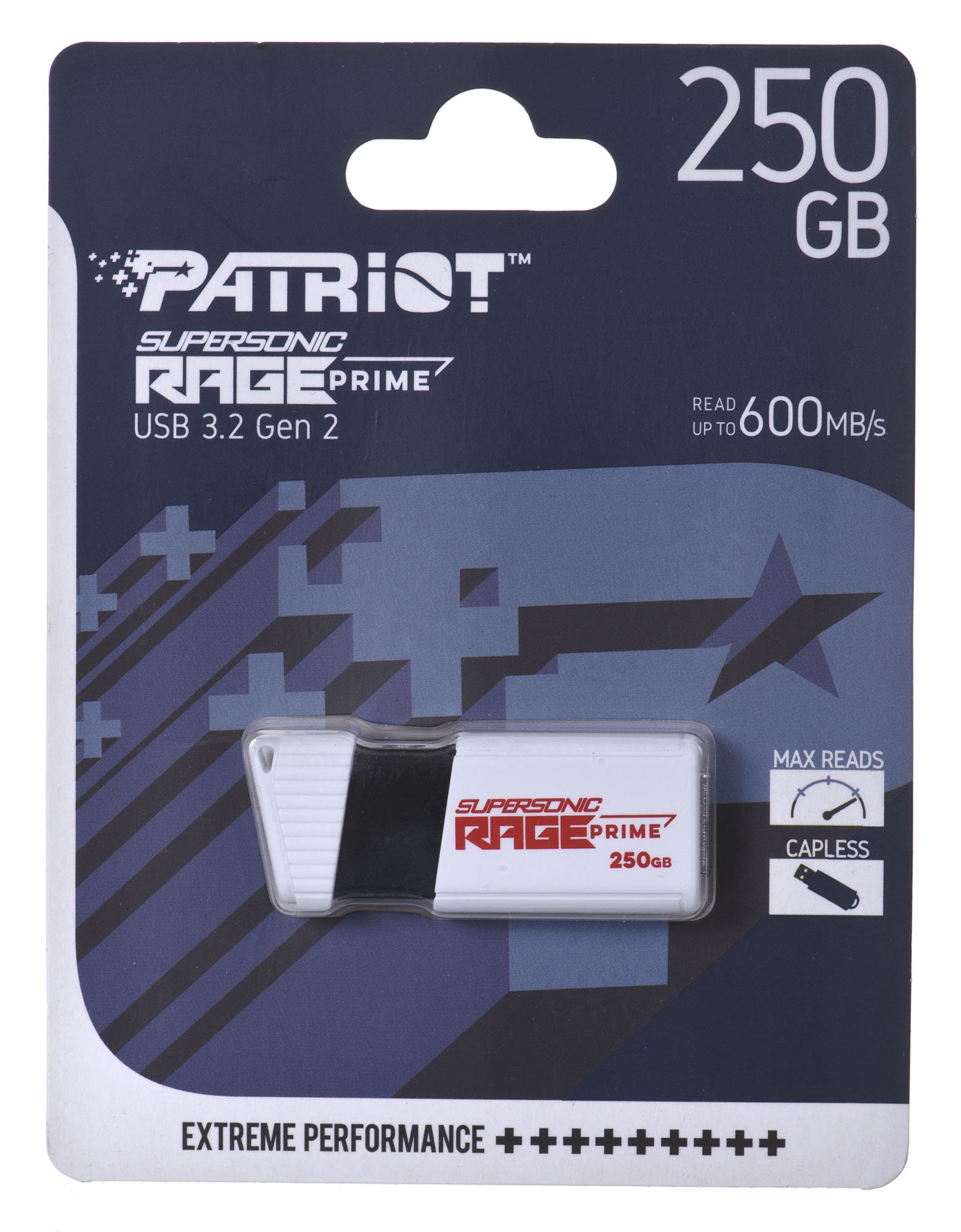 USB raktas PATRIOT Rage Prime 256 GB USB 3.2 8K IOPS 600MB/S