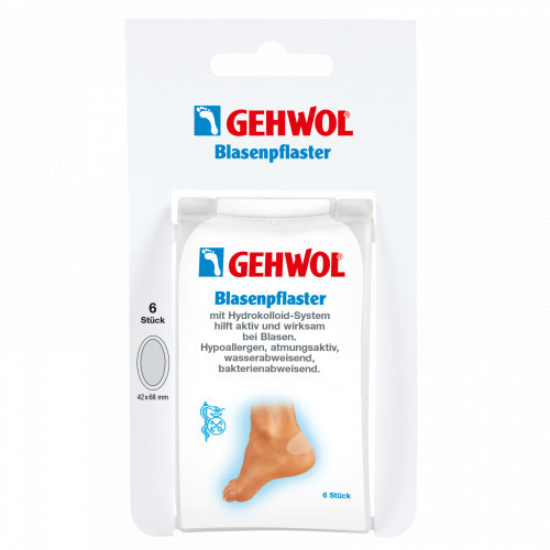 Gehwol Blister Plaster with Hydrocolloid System Trynių pleistras su hidrokoloidiniu geliu, 6vnt