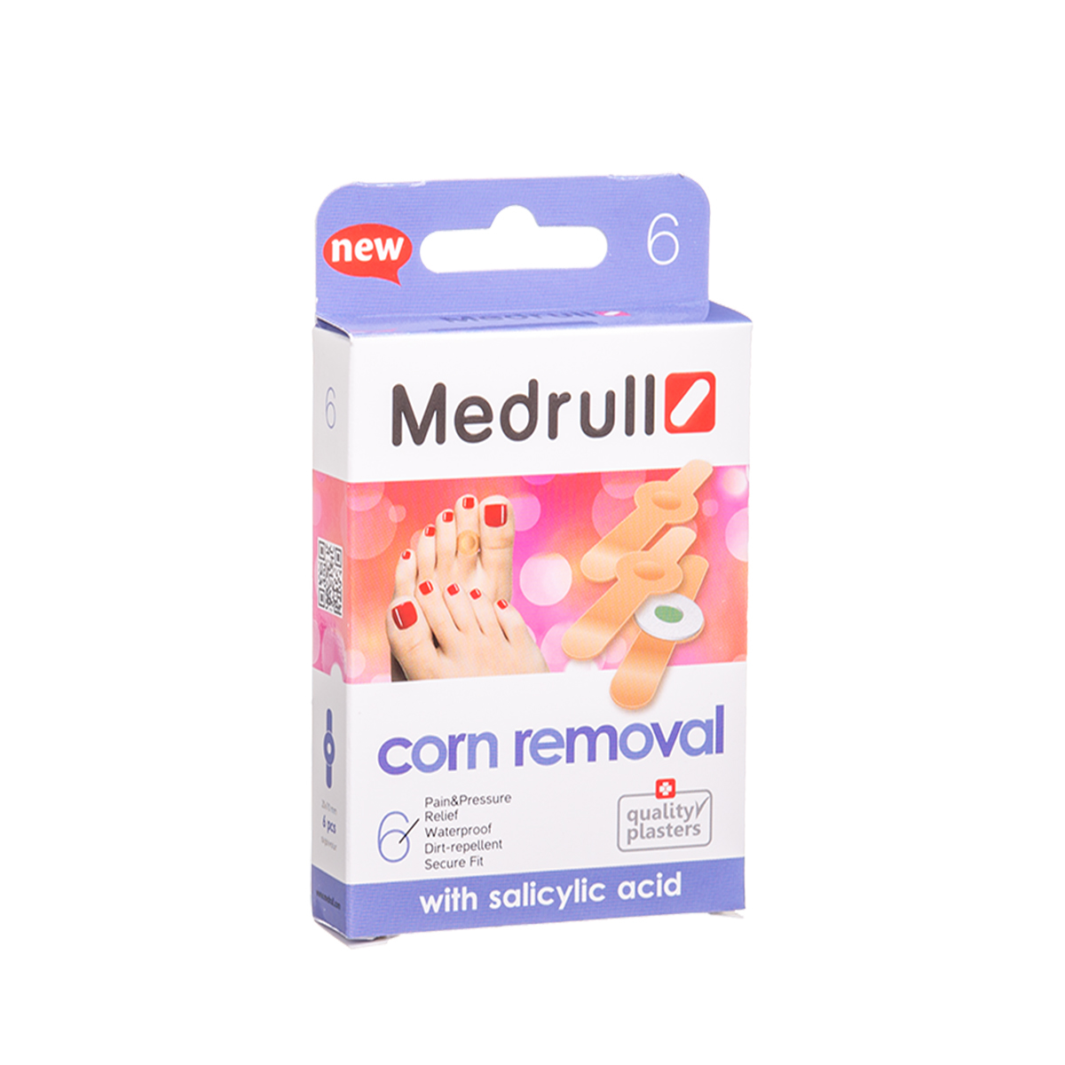 MEDRULL CORN REMOVAL PLASTER, pleistras nuo nuospaudų, 6 vnt.