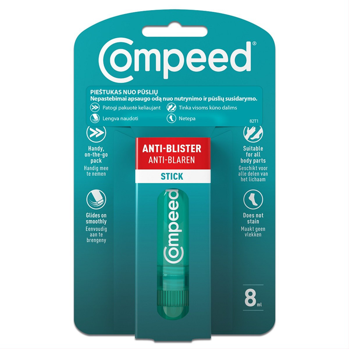 COMPEED, pieštukas-apsauga nuo nutrynimų, 8 ml