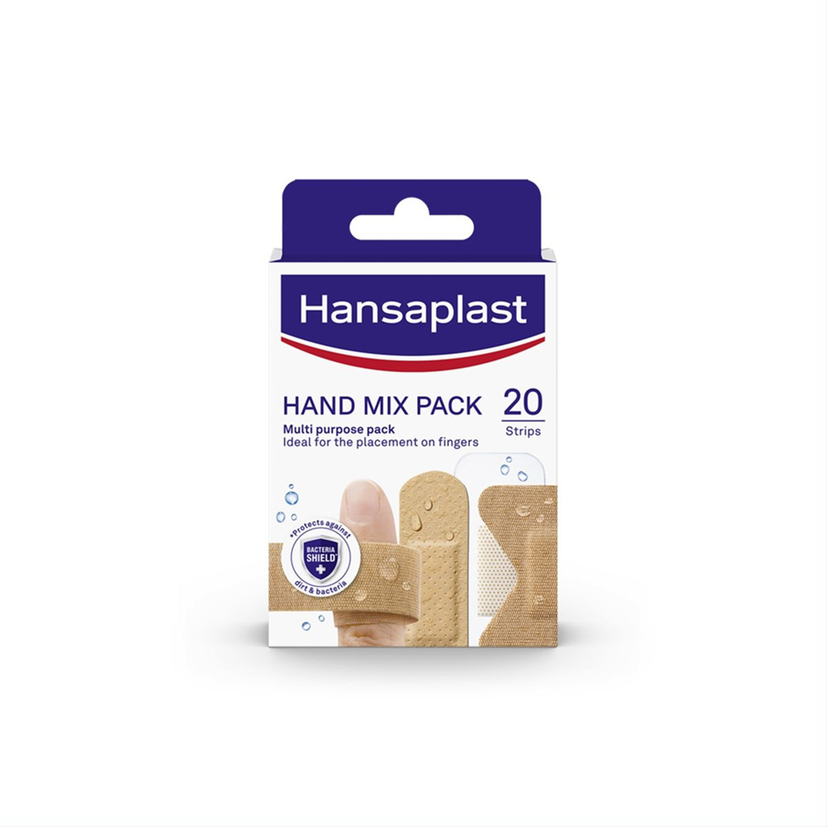 HANSAPLAST, rankų pleistrų rinkinys, 20 vnt