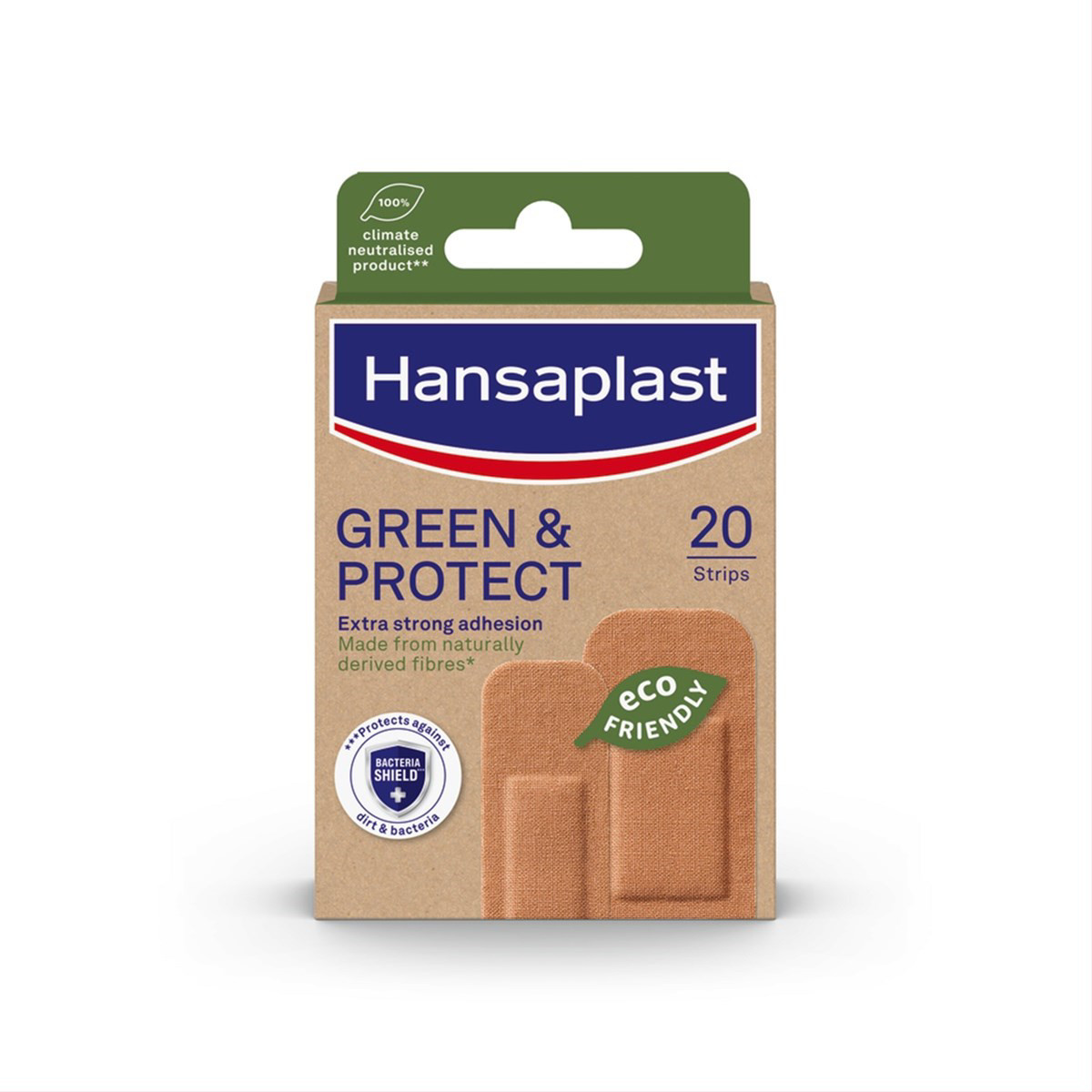 HANSAPLAST Green & Protect, pleistrai, 20 vnt.