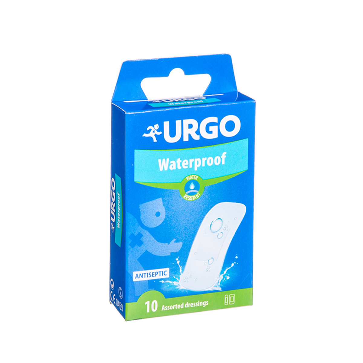 URGO AQUA FILM, pleistrai maudymuisi, 2 dydžių, 10 vnt.