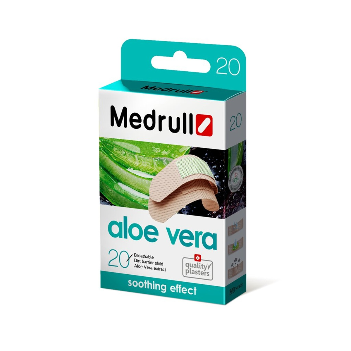 MEDRULL ALOE VERA,  pleistrai, 20 vienetų