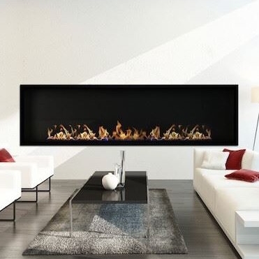 ICON FIRES SLIMLINE FIREBOX RANGE 2000 BLACK biožidinys įmontuojamas