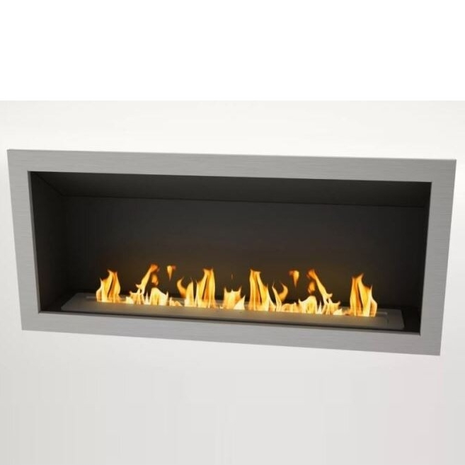 ICON FIRES SLIMLINE FIREBOX RANGE 2000 INOX biožidinys įmontuojamas