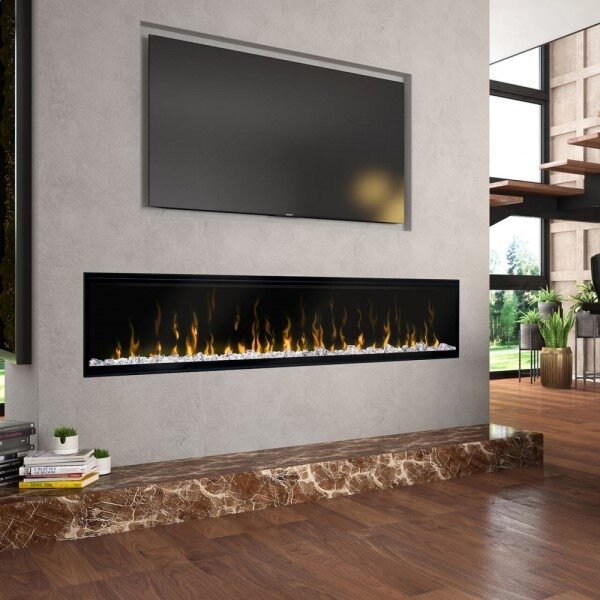 DIMPLEX IGNITE XL 74" ECO LED pakabinamas-įmontuojamas elektrinis židinys