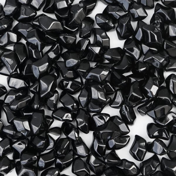 Dekoratyviniai akmenys FIRE GLASS – juodas krištolas bio ir dujiniams židiniams 1 kg