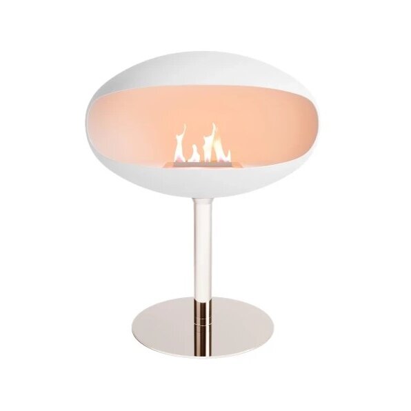COCOON FIRES PEDESTAL WHITE STEEL pastatomas biožidinys