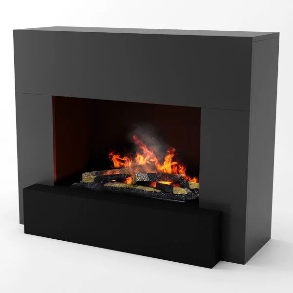 GLOW FIRE HAUPTMANN Cassette 600 BLACK pastatomas vandens garų elektrinis židinys