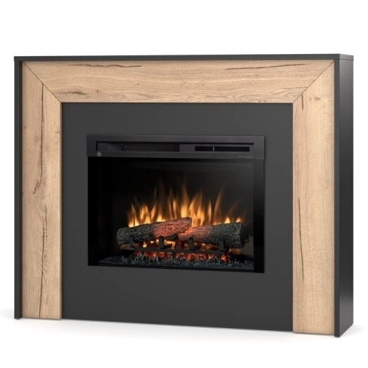 DIMPLEX ZUNI BLACK-LIGHT OAK 26 XHD pastatomas elektrinis židinys su apdaila