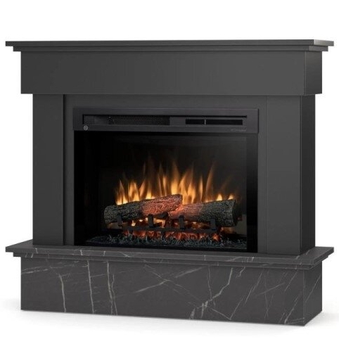 DIMPLEX TORMES BLACK-BLACK MARMUR 26 XHD pastatomas elektrinis židinys su apdaila