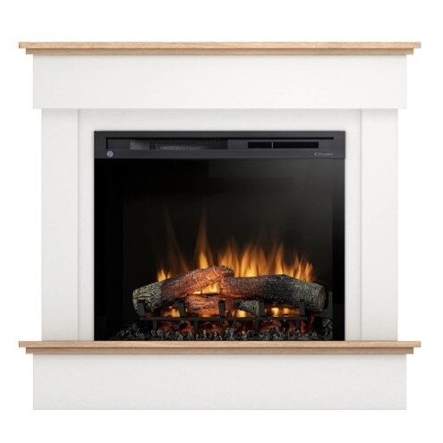 DIMPLEX TORMES WHITE-LIGHT OAK 28 XHD pastatomas elektrinis židinys su apdaila