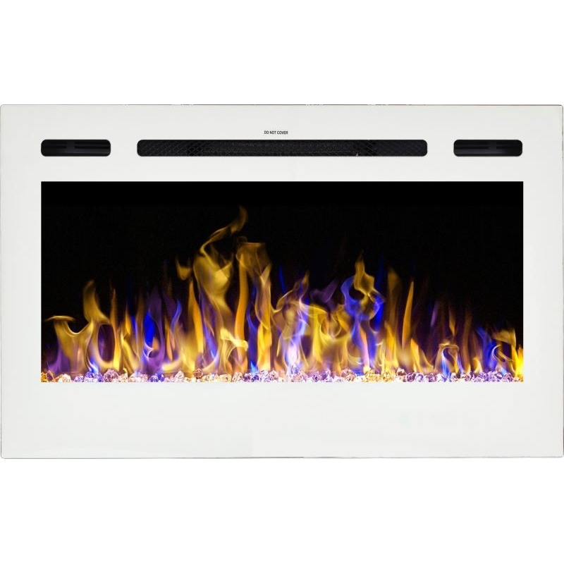 AFLAMO MAJESTIC 36 WHITE įmontuojamas elektrinis židinys