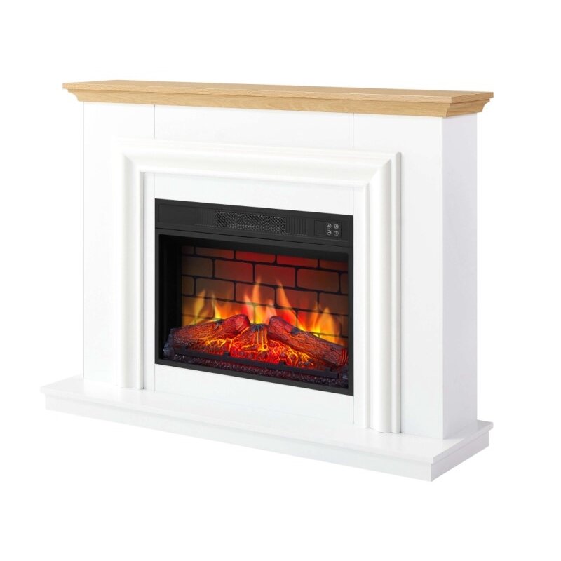 ARFLAME MARBELYA AF23BS WHITE pastatomas elektrinis židinys su apdaila