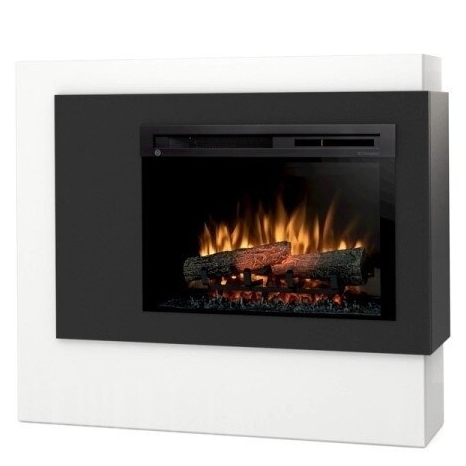 DIMPLEX PULMARI WHITE-BLACK 26 XHD pastatomas elektrinis židinys su apdaila