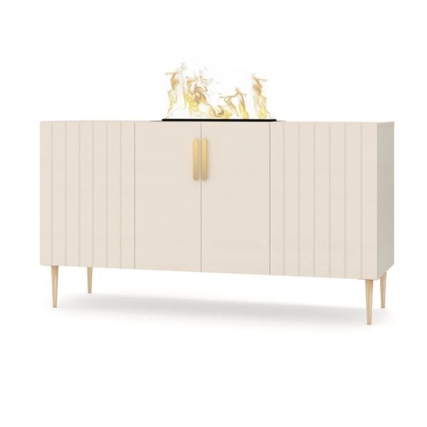DIMPLEX PRINS BEIGE cassette 500 R pastatomas vandens garų elektrinis židinys-spintelė