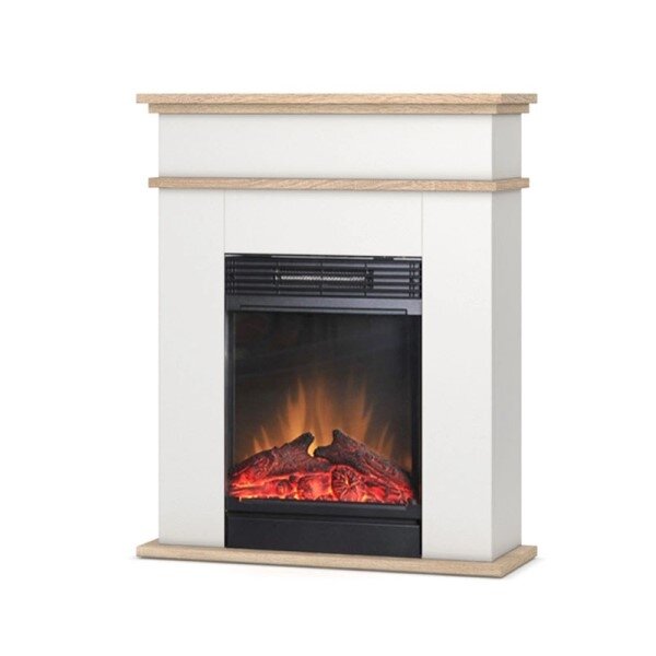 DIMPLEX FORI WHITE-OAK pastatomas elektrinis židinys su apdaila