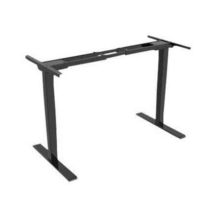 Electrically Height-Adjustable Table Frame, dual motor, 3 levels | 62-127 cm | Black|DA-90434