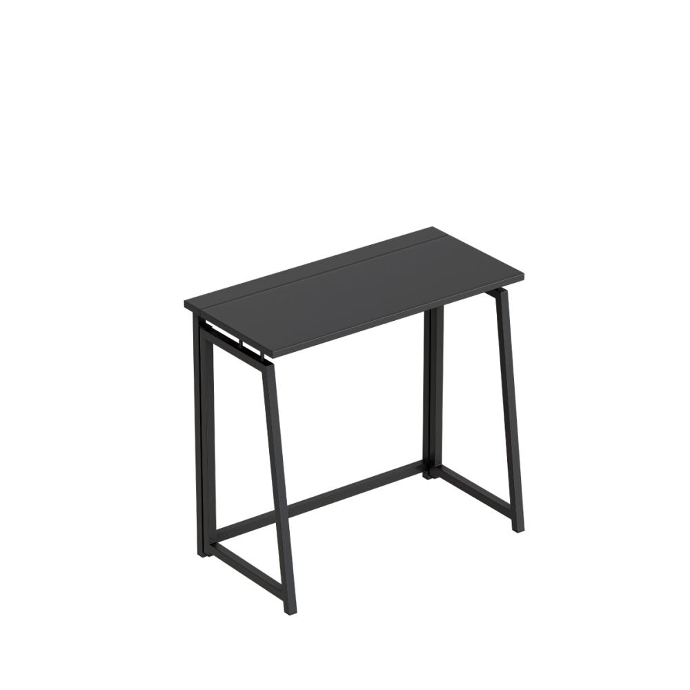 Rašomasis stalas „Leader 1.5 Black“, sulankstomas, juodos spalvos