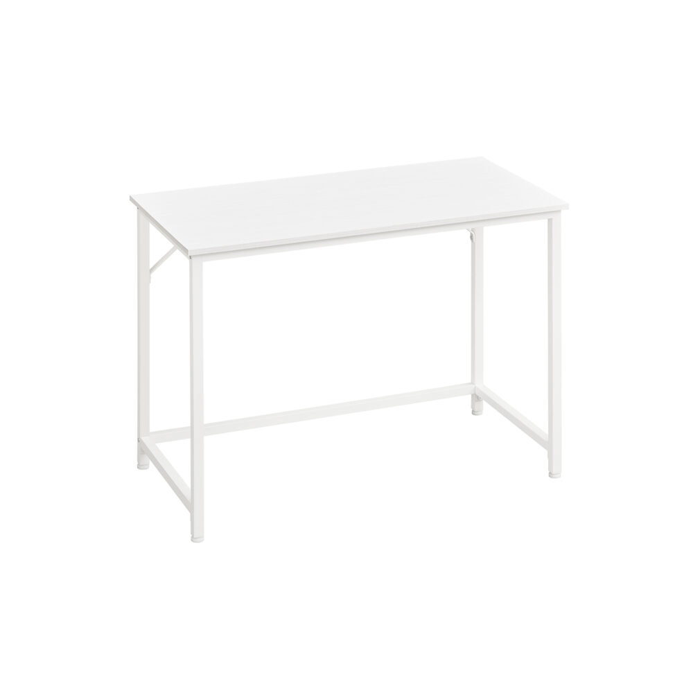 Pramoninio dizaino biuro stalas, baltas 100 x 50 x 75 cm