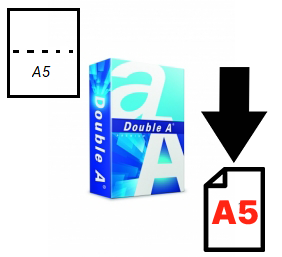 Popierius Double A (A kategorija), A5, 80g, 500 lapų