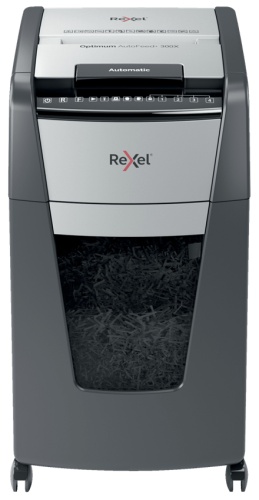 Rexel AutoFeed+ 300X Dokumentų naikiklis Cross shredding 4x25 mm P-4 60 L, 55 dB, Pilka/Juoda (SPEC)