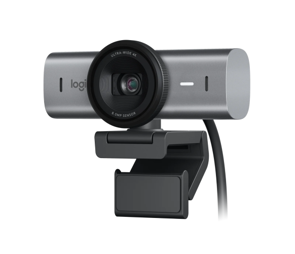 Logitech MX Brio Internetinė kamera, 8.5 MP, 4K Ultra HD 3840x2160, USB-C, Graphite