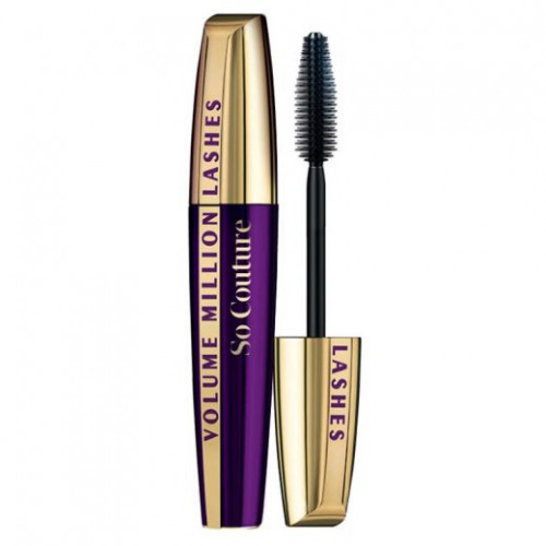 L'Oréal Paris Volume Million Lashes So Couture Apimties suteikiantis blakstienų tušas, Black