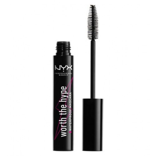 NYX Professional Makeup Worth The Hype Waterproof Mascara Vandeniui atsparus tušas, Black