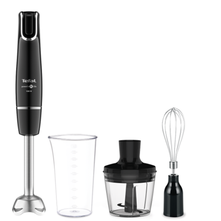 TEFAL | Blender | HB943838 InfintyForce | Hand Blender | 1000 W | Number of speeds 1 | Chopper | Black|HB943838