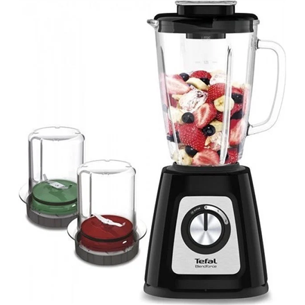 TEFAL | Blender | BL438831 BlendForce | Tabletop | 800 W | Jar material Glass | Jar capacity 1.25 L | Ice crushing | Black|BL438831