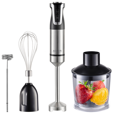 Stainless Steel/Black  1800 W  Adler AD 4627  Hand Blender Set  Number of speeds 20  Chopper