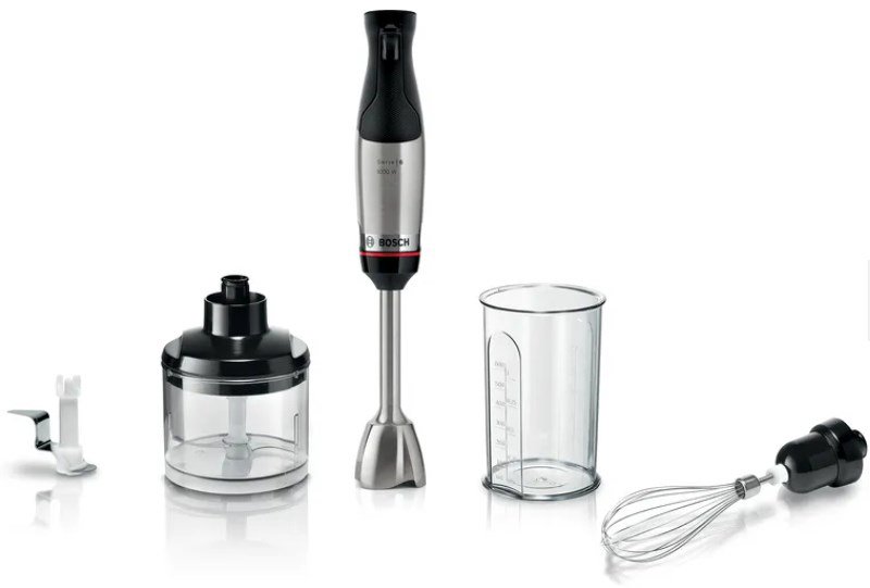 Trintuvas Bosch Serie 6 MSM6M622 „Cooking blender“ 1000 W Juoda, Nerūdijančiojo plieno