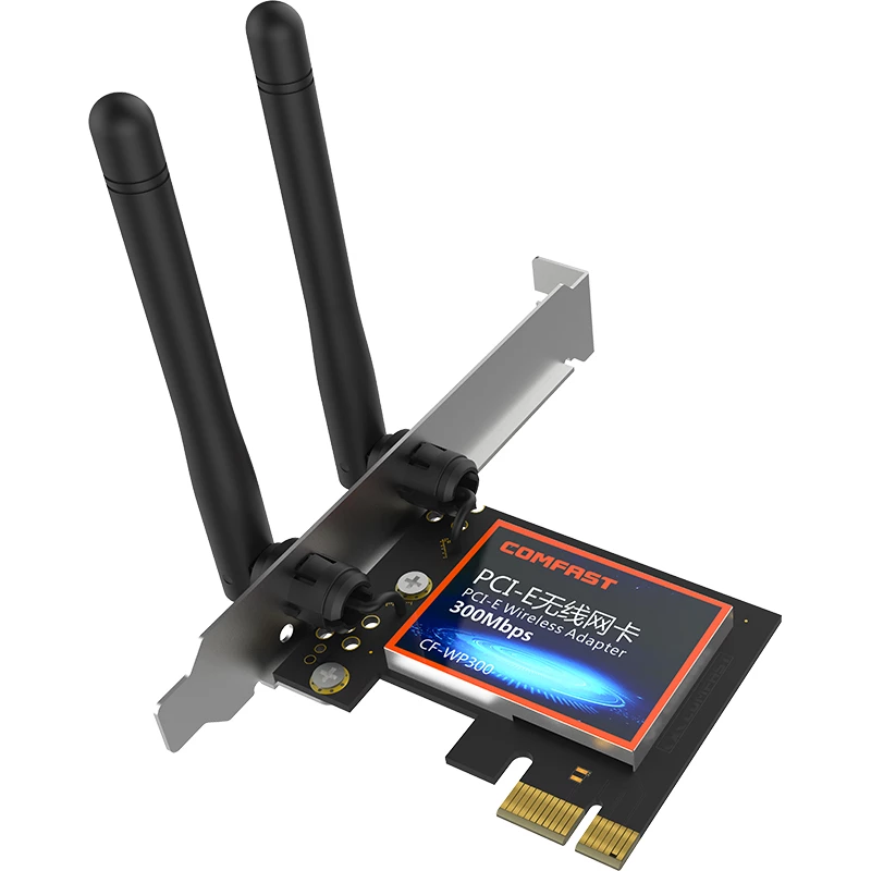 Comfast CF-WP300 PCIe 300Mbps belaidžio tinklo adapteris