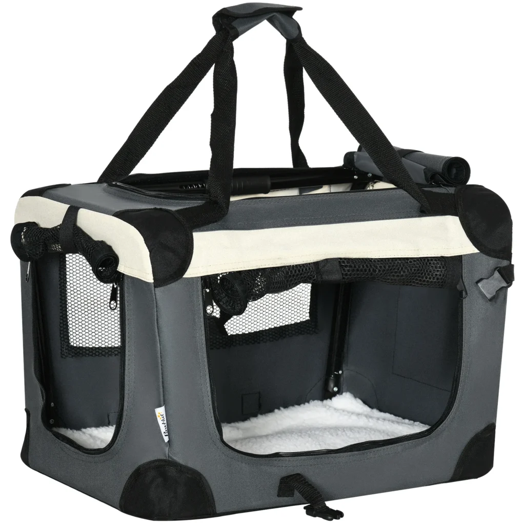 Medžiaginis sulankstomas transportavimo krepšys augintiniams 50.5x33.5x35cm