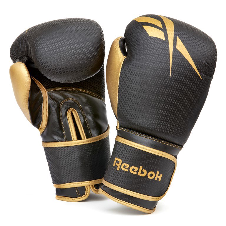 Bokso pirštinės REEBOK RSCB-11117GB-12 12oz gold/black