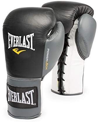 Bokso pirštinės Everlast Powerlock Lace-up, juodos/pilkos