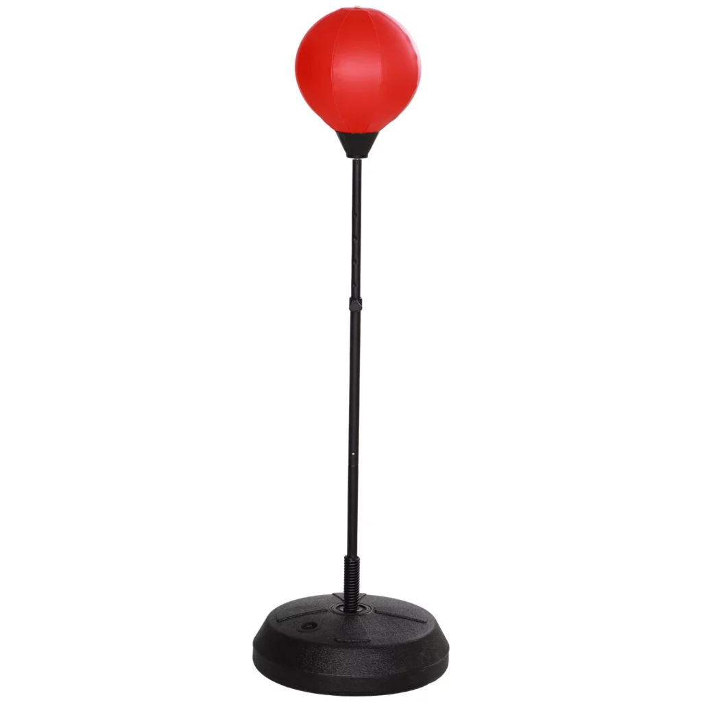 Pastatoma bokso kriaušė vaikams su bokso pirštinėmis, 122,5-147 cm
