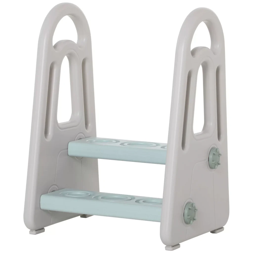 Mokomasis bokštelis su 2 laipteliais, skirtas 2-5 metų vaikams, 43,5x38,5x61cm