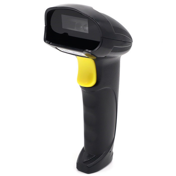 Qoltec 50853 Lazerinis brūkšninių kodų skaitytuvas 1D  2D  Juoda