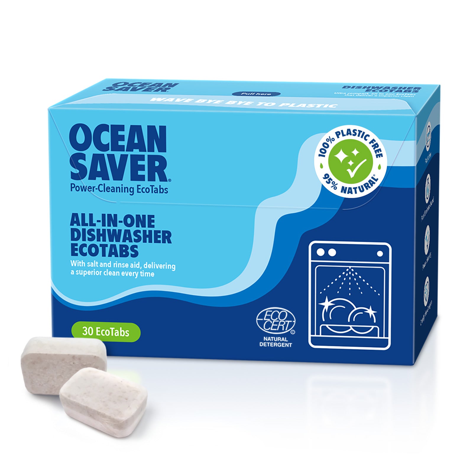 OceanSavers - Ekologiškos tabletės indaplovei - 30vnt.